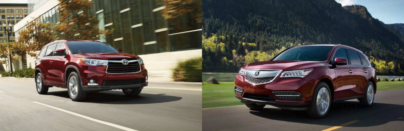 2016 Toyota Highlander vs 2016 Acura MDX