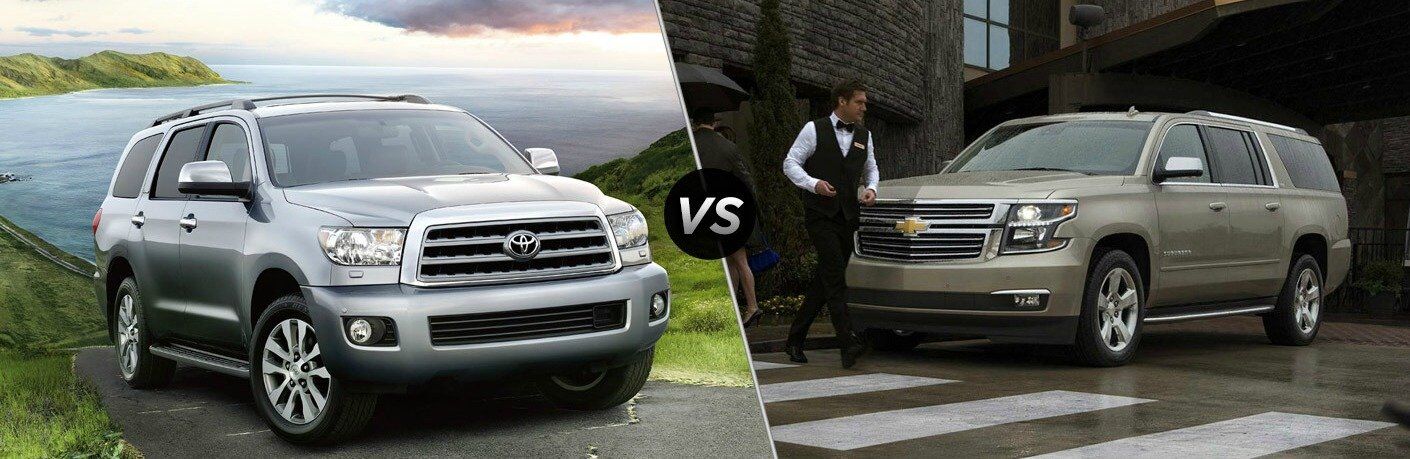 2017 Toyota Sequoia vs 2017 Chevy Suburban