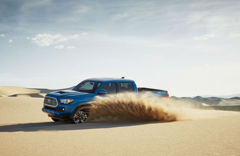 Side View of the 2017 Toyota Tacoma TRD Sport in Blue