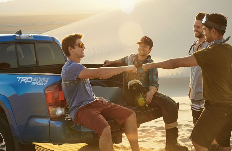 View of the 2017 Toyota Tacoma TRD Sport Tailgate in Blue