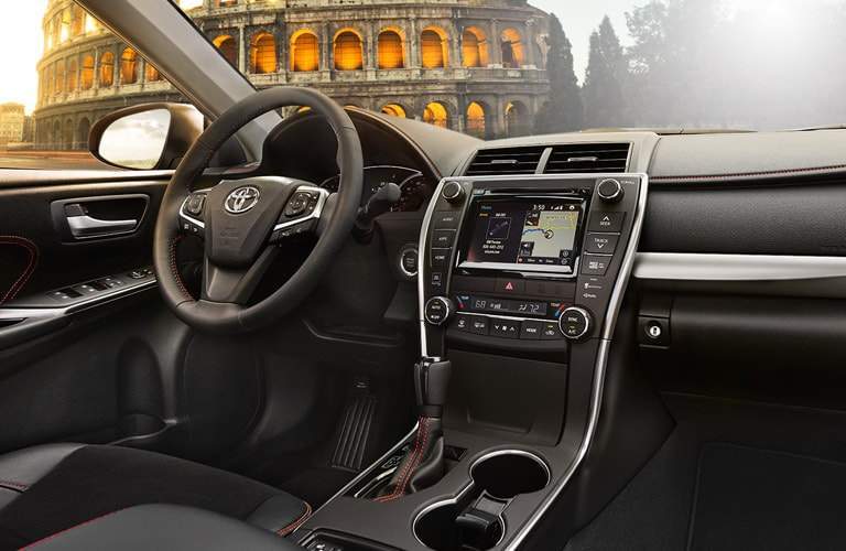 Driver cockpit view of 2017 Toyota Camry