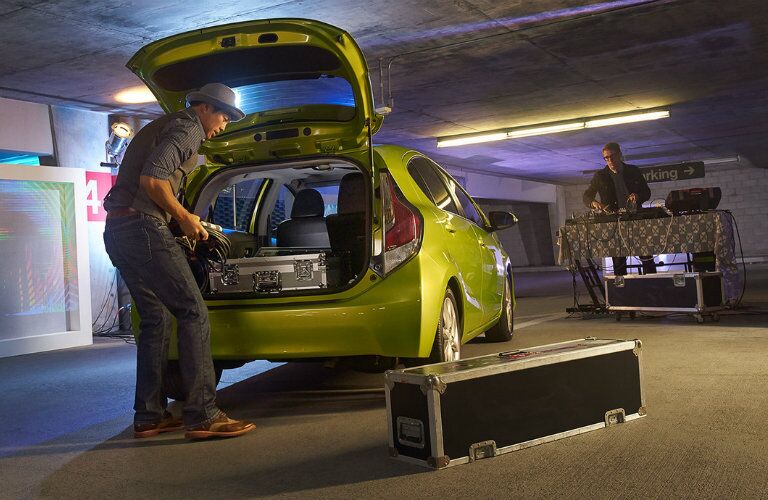 2016 Toyota Prius c cargo space