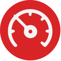 red icon speedometer