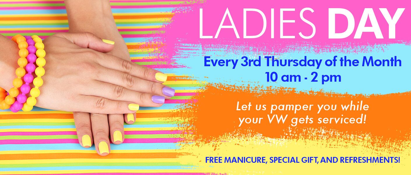 Ladies’ Day at Pacific Volkswagen: Service and Pampering Every Third Thursday