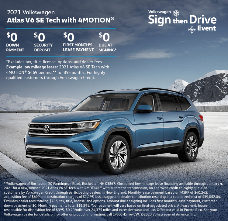 2021 Volkswagen Atlas Offer