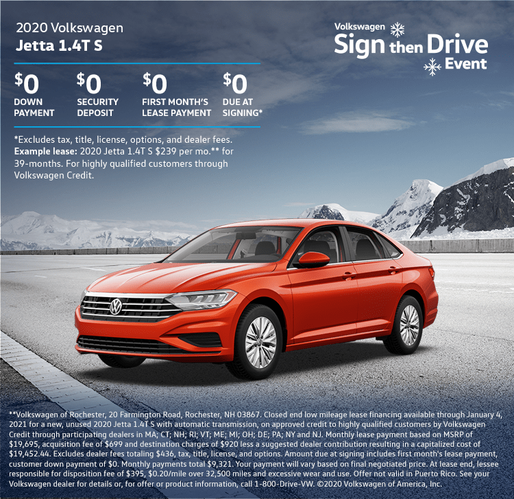 2020 Volkswagen Jetta Offer