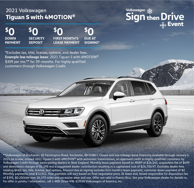 2021 Volkswagen Tiguan Offer