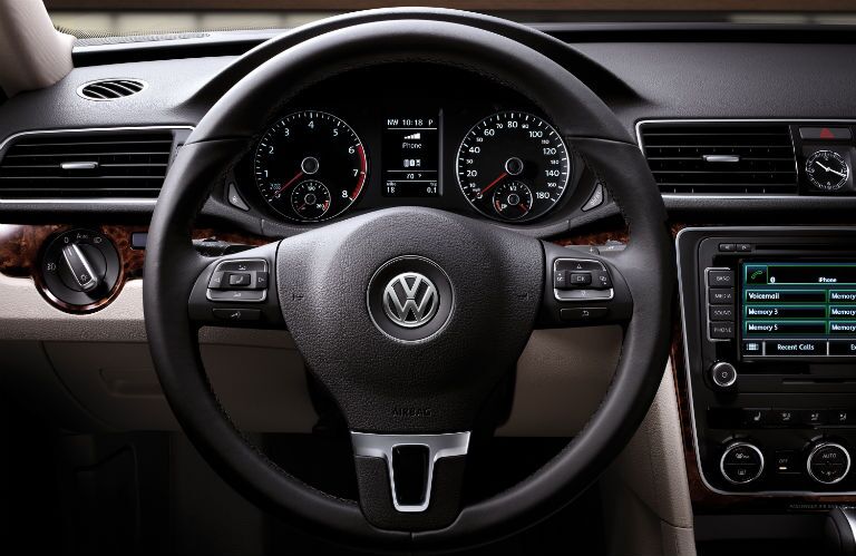 Ergonomic and intuitive, the dashboard of the 2015 Volkswagen Passat Rockaway NJ