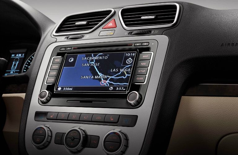 Touchscreen navigation comes standard in the 2015 Volkswagen Eos Morris County NJ