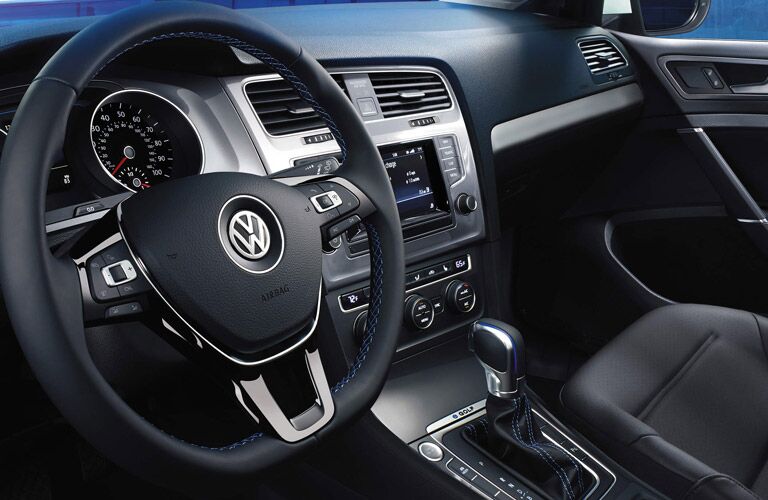 2015 Volkswagen e-Golf Santa Monica CA interior features touchscreen navigation system seats bluetooth