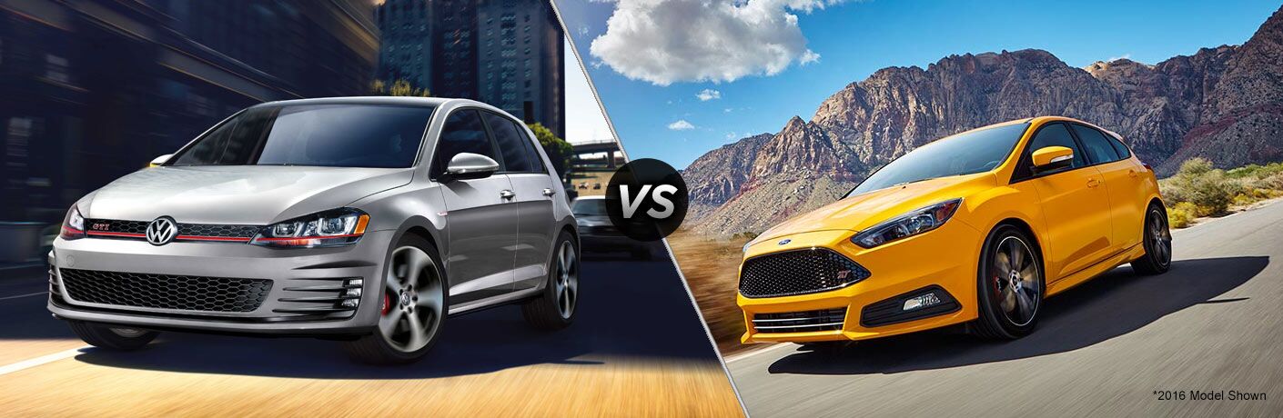 Focus St Vs Gti >> 2017 Volkswagen Golf Gti Vs 2017 Ford Focus St Focus St Vs Gti >> 2017 Volkswagen Golf Gti Vs 2017 Ford Focus St