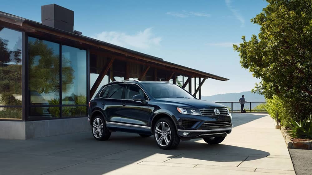 Volkswagen Touareg in driveway