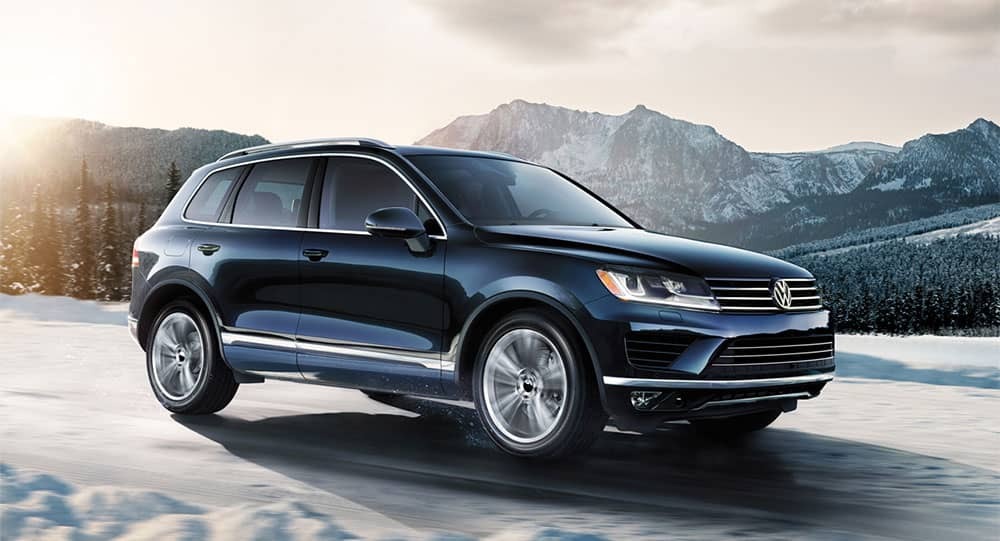 Volkswagen Touareg in the mountains