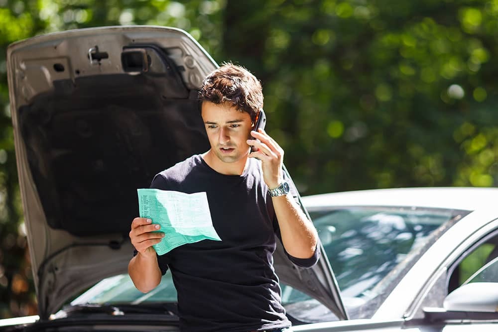 person calling for assistance