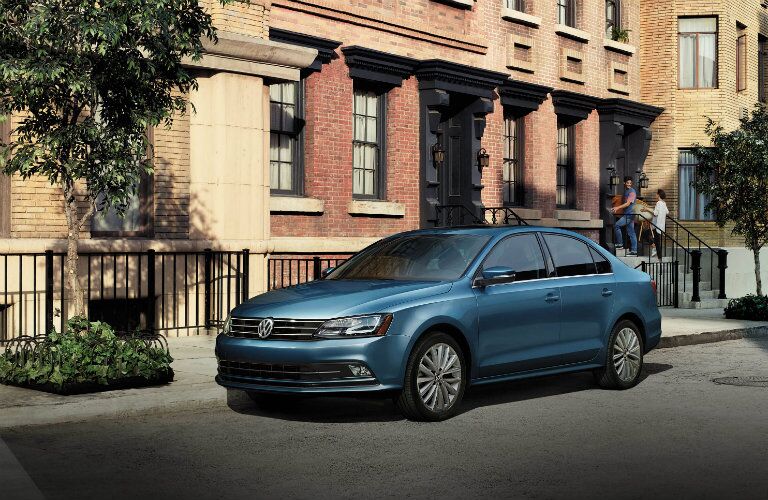 2016 vw jetta with blue paint color