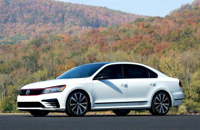 Concept version of white 2018 Volkswagen Passat GT