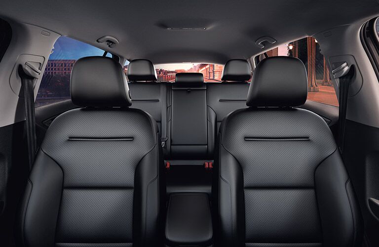 Black leather seats for the 2019 Volkswagen Golf Alltrack