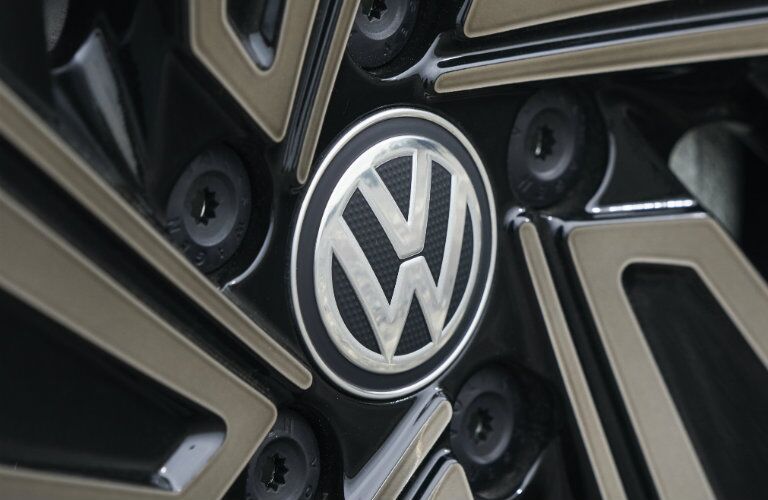 Close-up shot of 2019 Volkswagen Jetta wheel