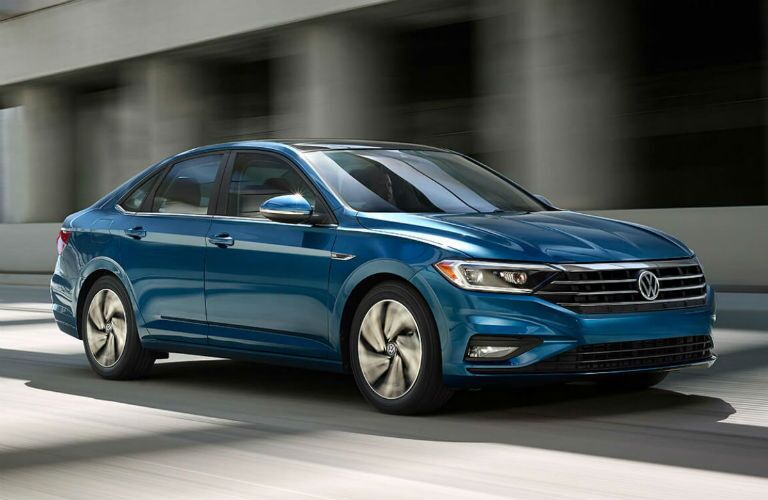 Side view of a 2019 VW Jetta