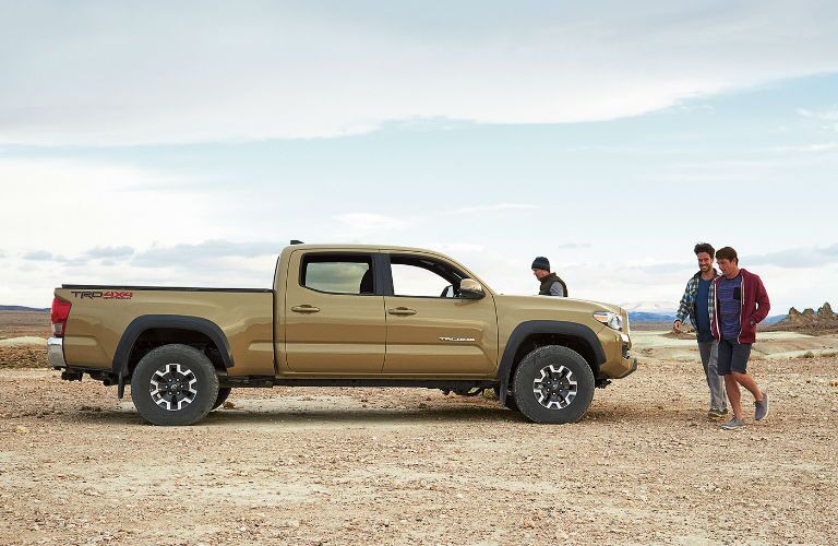 Side View of the 2017 Toyota Tacoma in Tan