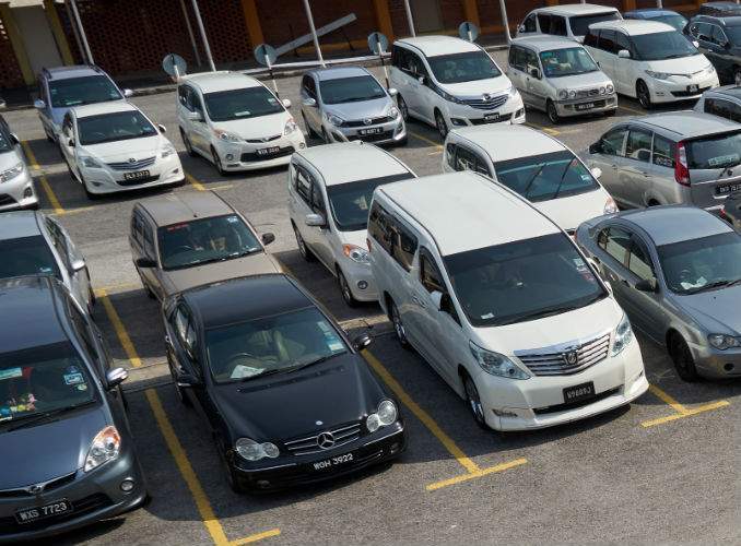 Used Cars in Parking Lot in Sunshine
