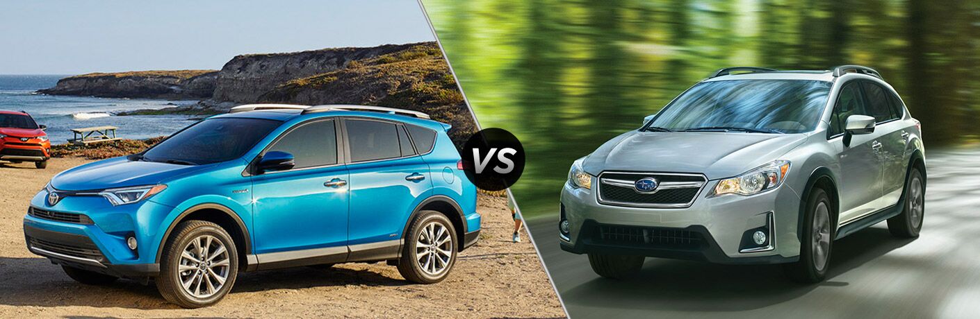 2016 Toyota Rav4 Hybrid Vs 2016 Subaru Crosstrek Hybrid