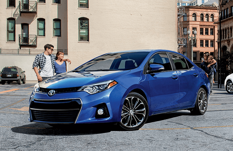 Toyota Corolla Exterior View in Blue
