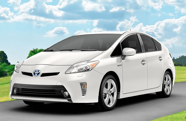 Toyota Prius Exterior View in White