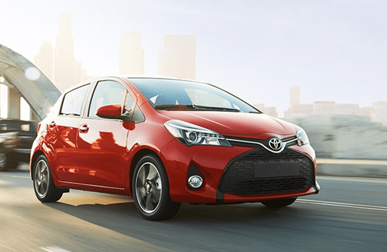 Toyota Yaris Exterior View in Red