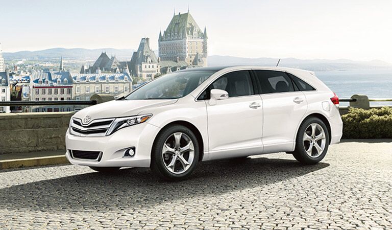 Toyota Venza Side View in White