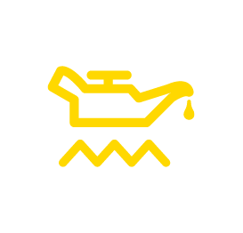 Yellow oil can with triangular squiggle underneath