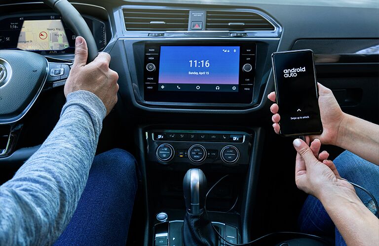 2020 Volkswagen Tiguan dash and screen view