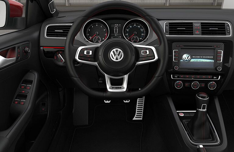 2015 VW Jetta GLI interior steering wheel controls technology