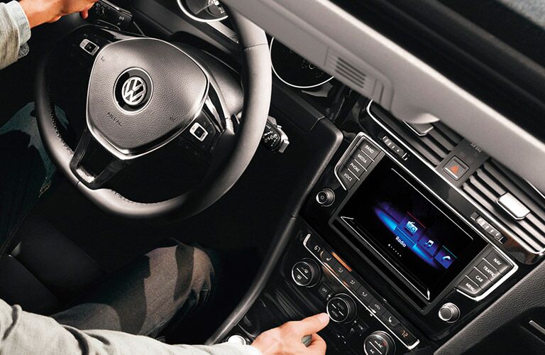 2015 Volkswagen Golf Thousand Oaks CA interior features navigation system touchscreen display radio cargo space
