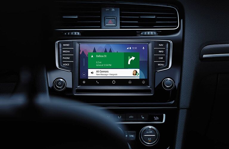 2017 Volkswagen Golf R interior infotainment system