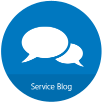 blue service blog icon