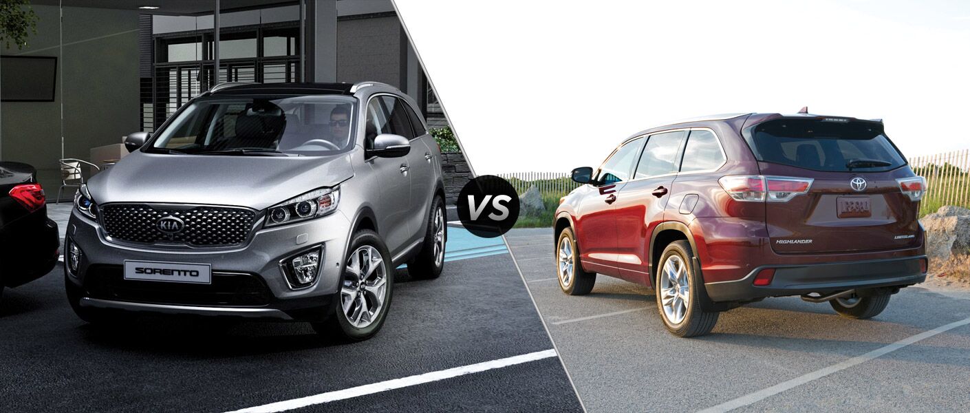 2016 Kia Sorento vs 2015 Toyota Highlander