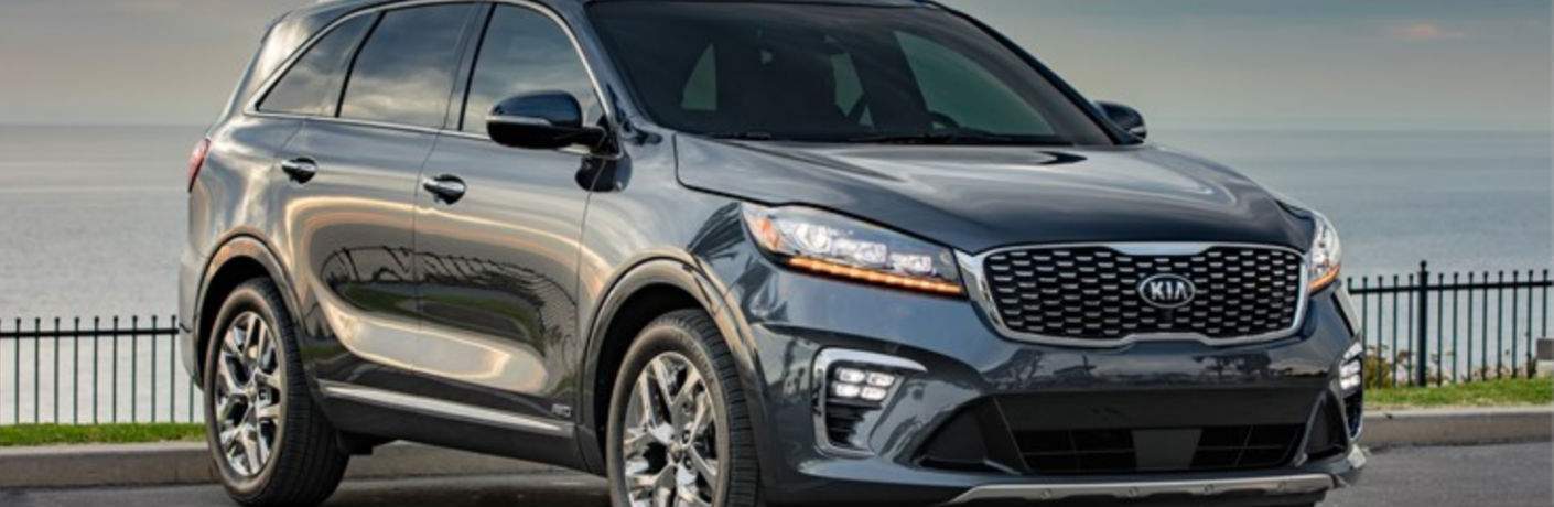 Exterior View of the 2019 Kia Sorento in Gray