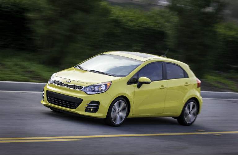 The 2017 Kia Rio offers more cargo space than the Chevy Spark