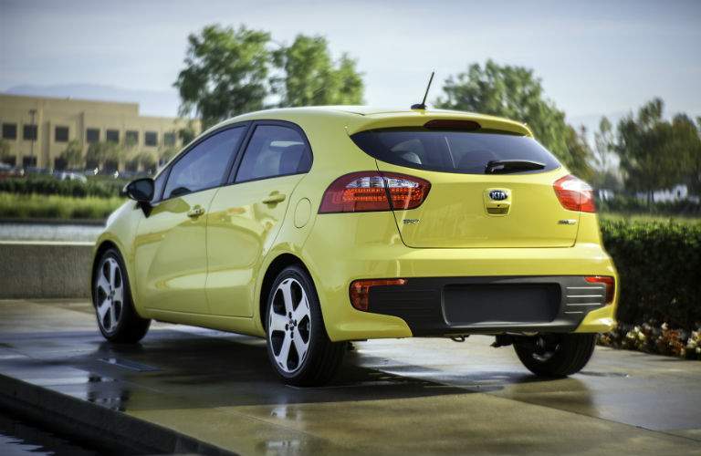 Smooth lines make the 2017 Rio hatchback an impressive option