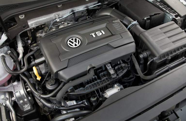 2018 Volkswagen Golf engine under hood