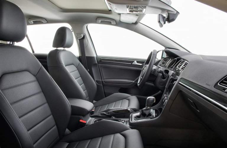 2018 Volkswagen Golf side shot front seating interior cabin