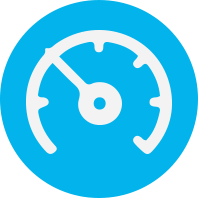 Light Blue Speedometer