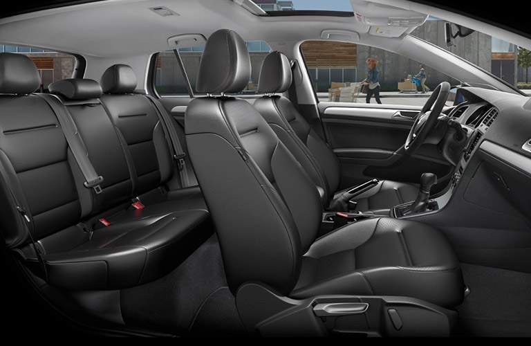 2017 VW Golf front cabin side view interior