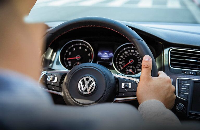 steering wheel buttons and design in the 2016 vw golf gti