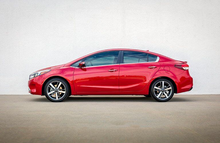 2017 Kia Forte red side view