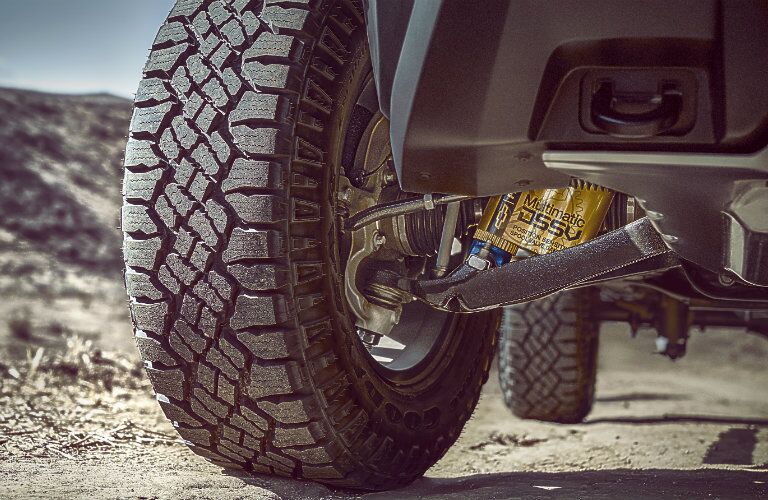 2017 Chevrolet Colorado front exterior tires and shocks