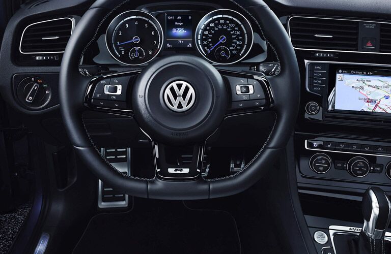 The premium interior of the 2015 Volkswagen Golf R Glendale CA