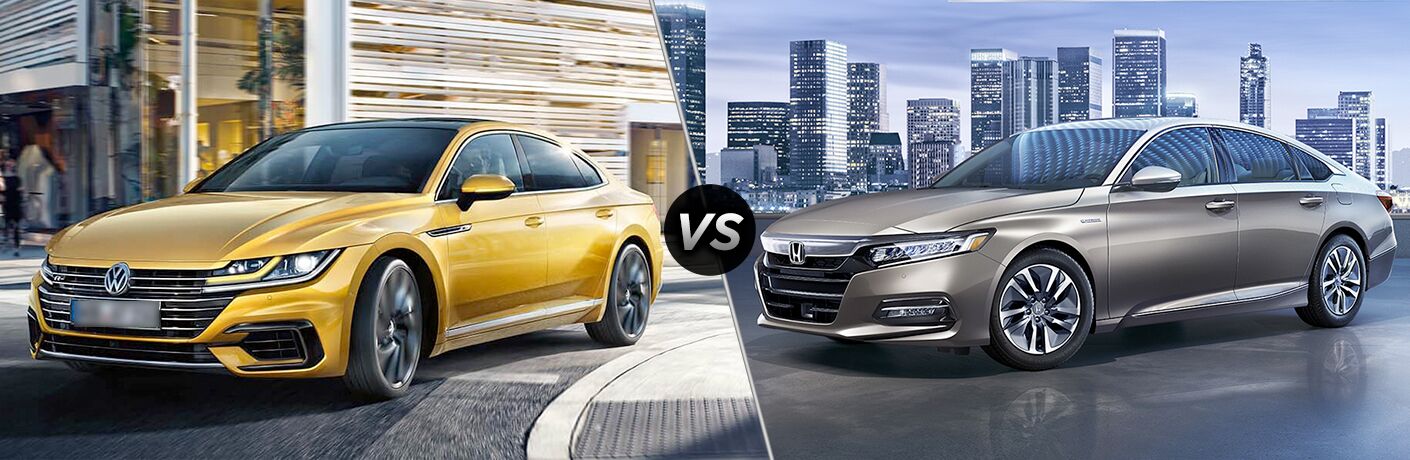 2019 volkswagen arteon and 2018 honda accord side by side