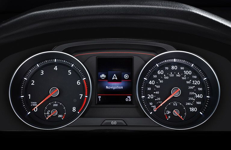 instrument panel of a 2019 Volkswagen Golf GTI